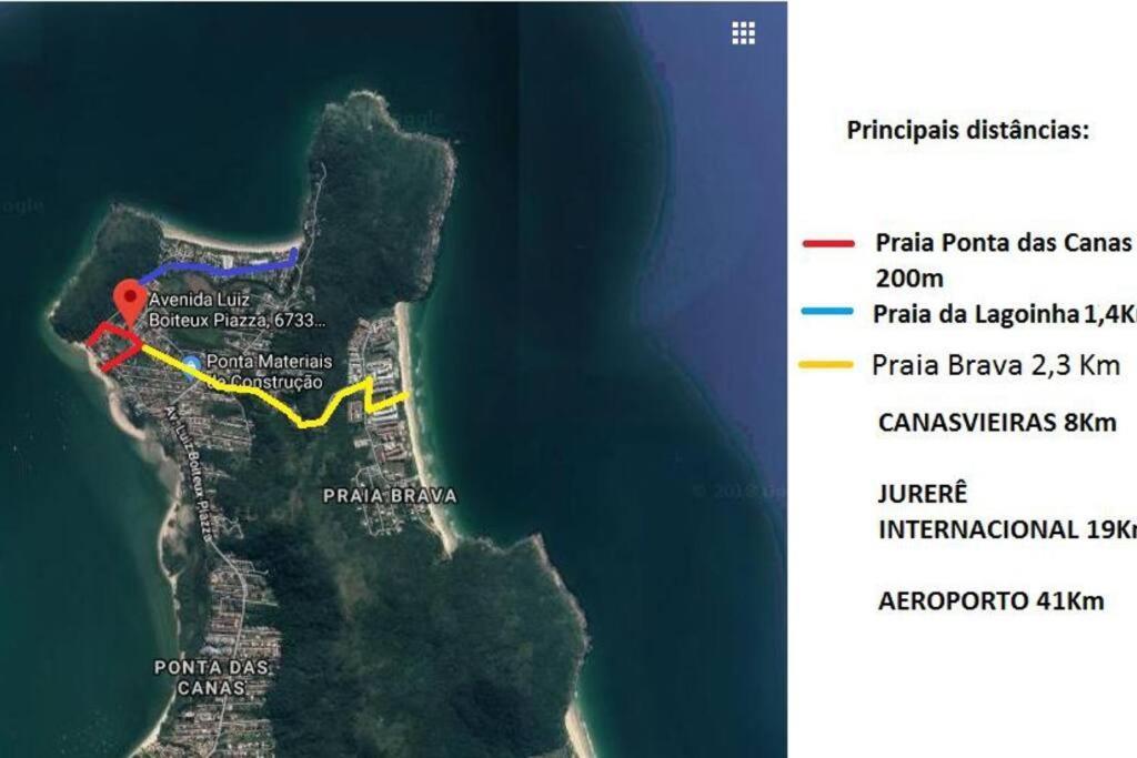 Florianópolis Apto 2 Pessoas Ponta Das Canas 200M Da Praia 아파트 외부 사진